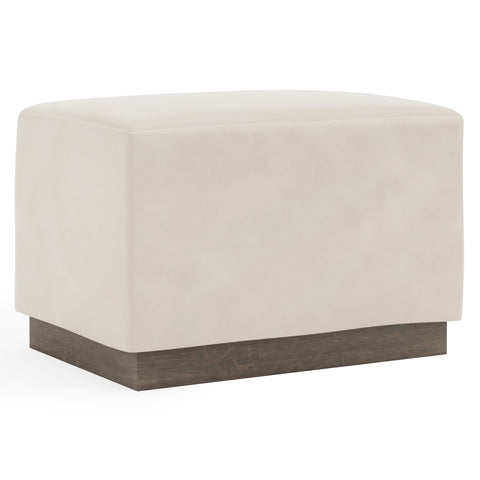 Merino Leather Ottoman