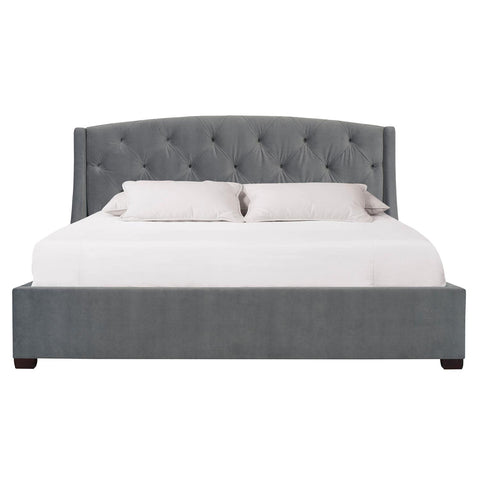 Bernhardt Jordan Button-Tufted Wing Bed (54-1/8" H)