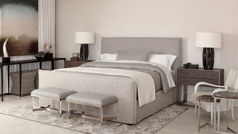 Bernhardt Gerston Slipcovered Bed